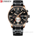 Relógios masculinos de marca superior CURREN nova moda em aço inoxidável Top marca de luxo casual cronógrafo relógio de pulso de quartzo para homem